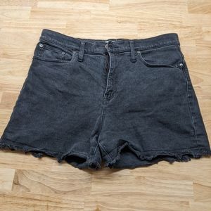 Madewell 31w faded black cutoff shorts